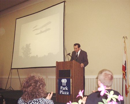 Dr. Peter Jakab at the podium